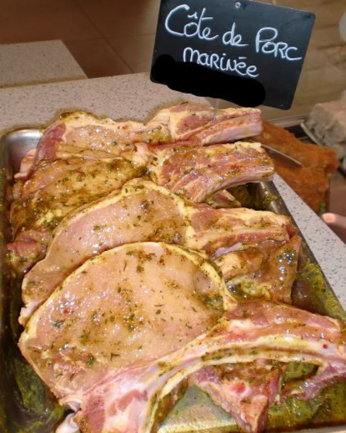 côte marinée